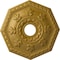Ekena Millwork Nottingham Ceiling Medallion (Fits Canopies up to 4 5/8"), 18"OD x 3 1/2"ID x 1 1/2"P, Pharaohs Gold CM18NTPGS - alternate 1